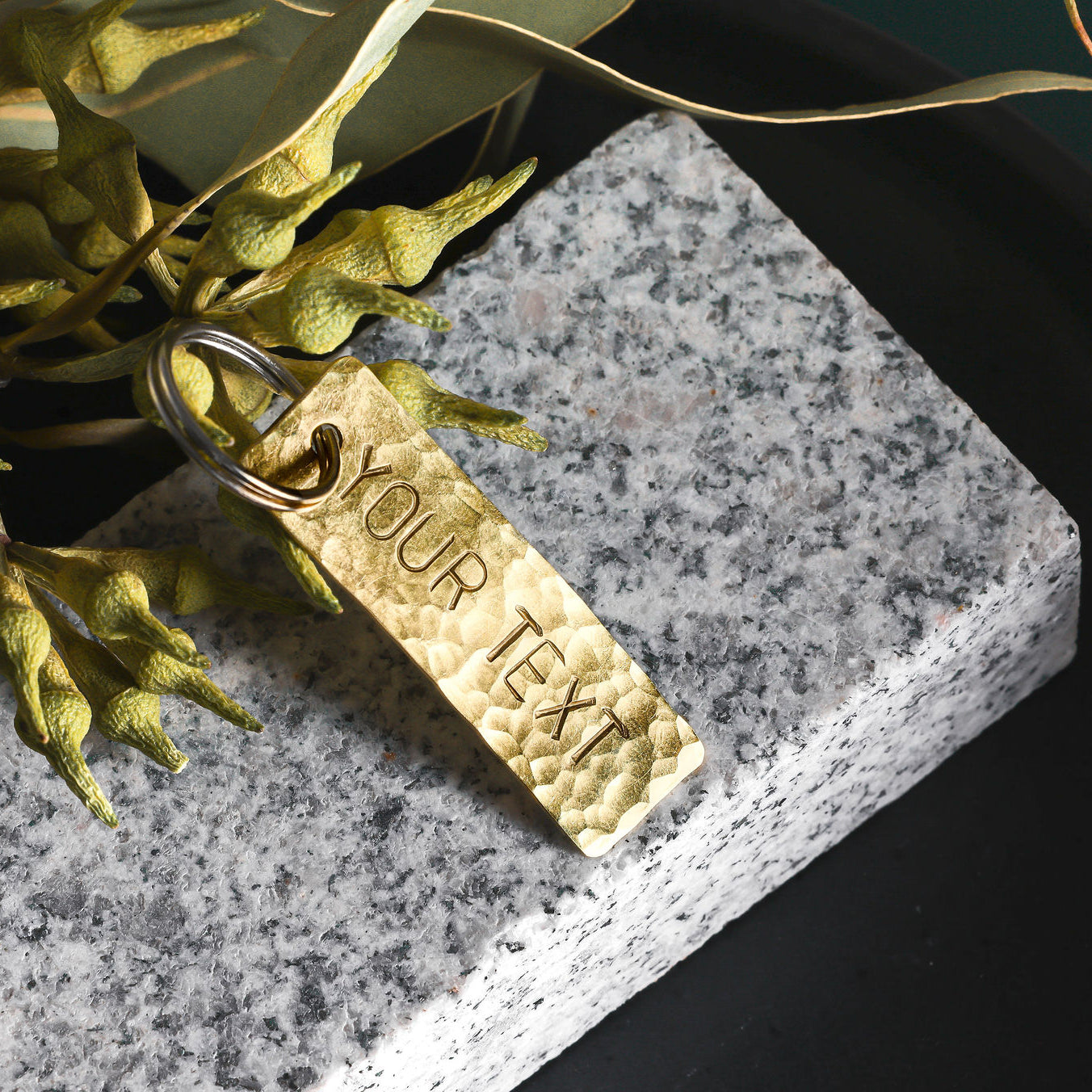 Planished Brass Keyring Personalised Engraving Empire Copper Websize Landscape