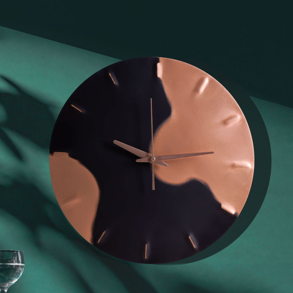 Black Patina Copper Half Time Clock Portrait Websize Empire Copper