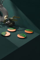 Green Patina Copper Half Time Coasters Empire Copper Portrait Websize